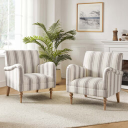 Lila 75 Cm Wide Coastal Farmhouse Armchair