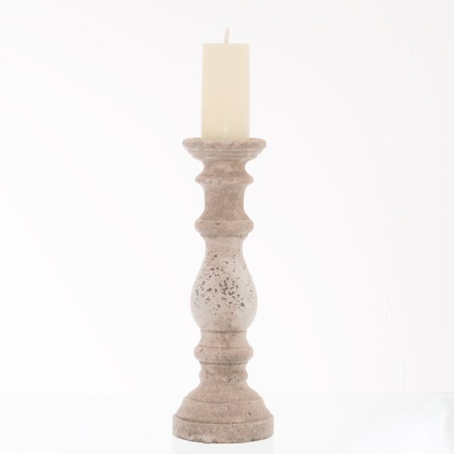 Wood Tabletop Candlestick
