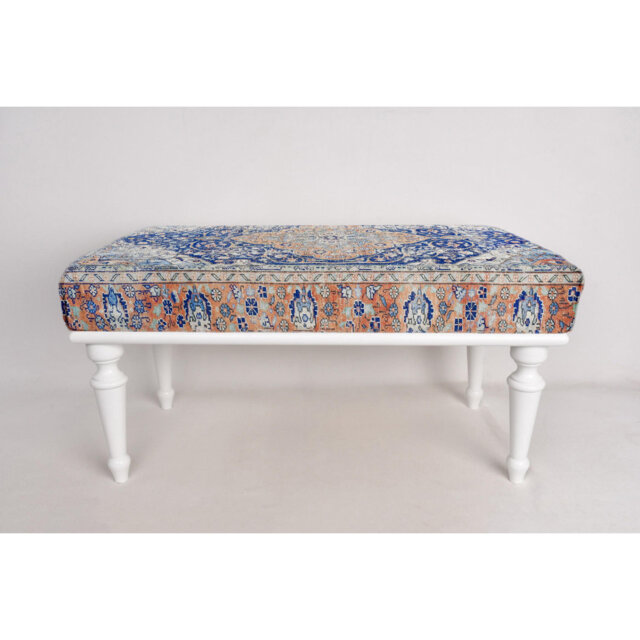 Cotton Upholstered Bench
