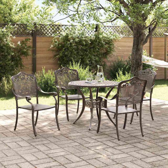 Garden Dining Set Aluminium Outdoor Furniture Patio Terrace Backyard