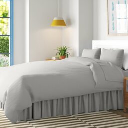 Percale Valance Sheet Polycotton Solid Colour Bed Sheet Single Double King Super King Machine Washable High Quality