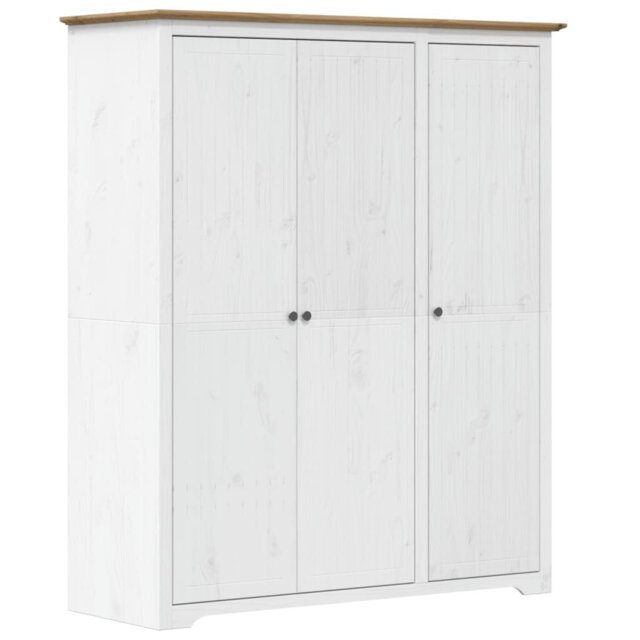 "Douberly Wardrobe ""BODO"" 146x53,5x173 cm Solid Wood Pine"