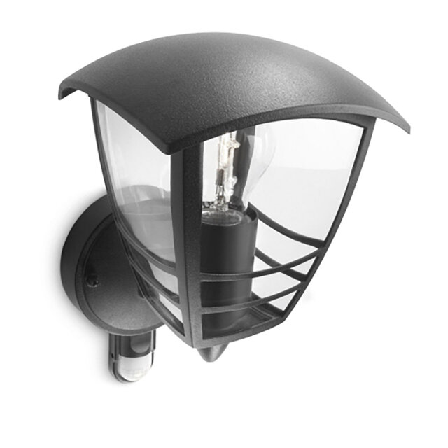 Philips LED Creek Outdoor Wall Lantern with PIR 60W