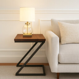 Solid American  Walnut Lamp Side Table