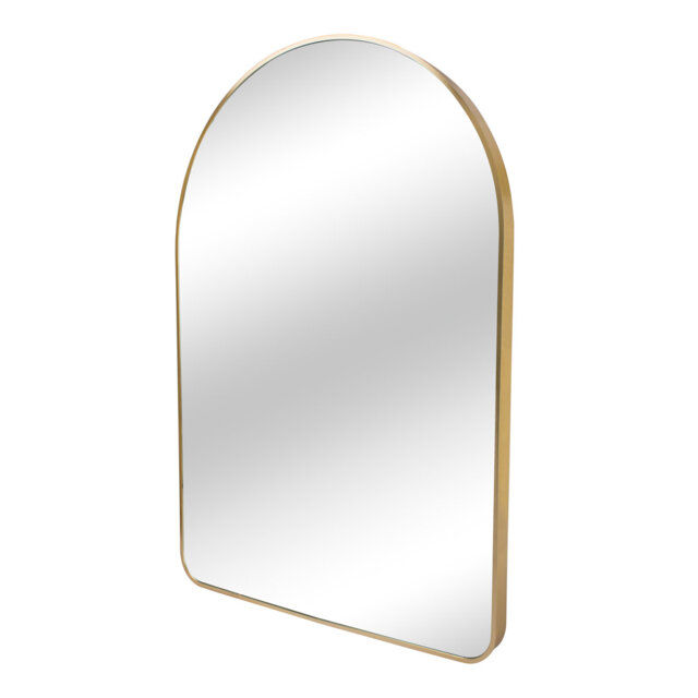 Arched Wall Mirror with Metal Frame