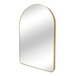Arched Wall Mirror with Metal Frame