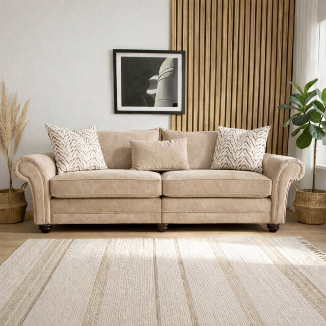 Dalton Textured Wave Sofa- Made in the UK