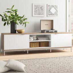 "Aerona Unfinished TV Stand for TVs up to 70"""