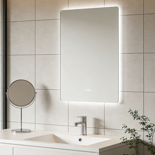 Anti-fog Bathroom Mirror with RGB LED Light