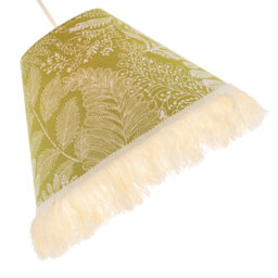 19cm H Fabric Empire Lamp Shade ( No Direct Attachment Method ) in Green