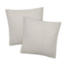 Jaelynn Hotel Waffle Cotton Cushion Cover Set