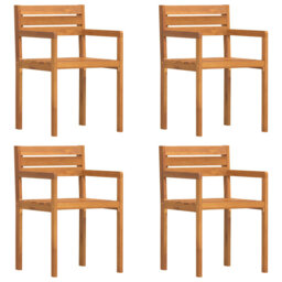 Garden Chairs 4 Pcs 50X53x80 Cm Solid Wood Acacia