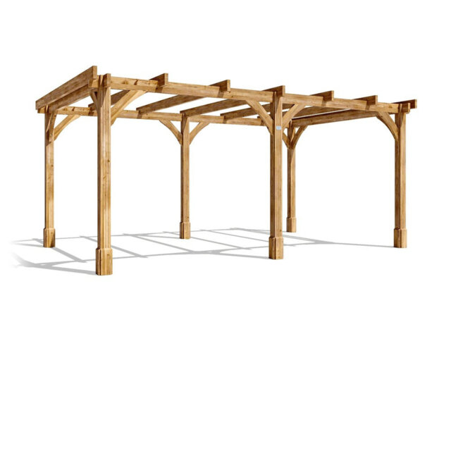 Dunster House Wooden Pergola Kit DIY Plants Frame Garden Structure Pressure Treated Utopia