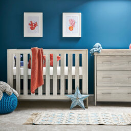 Nika Mini Cot Bed 2 Piece Nursery Furniture Set & Under Drawer