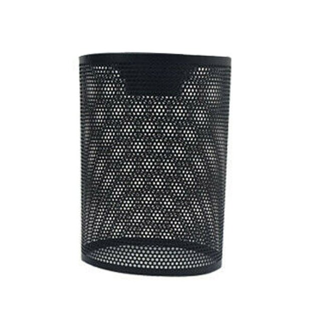 14cm H Metal Drum Lamp Shade ( Uno ) in Black