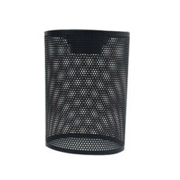 14cm H Metal Drum Lamp Shade ( Uno ) in Black