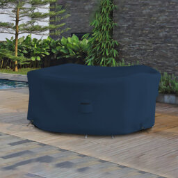 Heavy-Duty Multipurpose Waterproof Outdoor Round Table & Chair Set cover, Patio Dining Table Cover