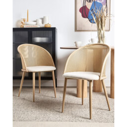 Aliviyah 48cm H Linen Upholstered Spindle Side Chair