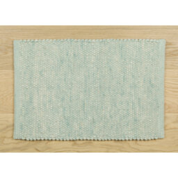 Handwoven Wool Aqua Rug