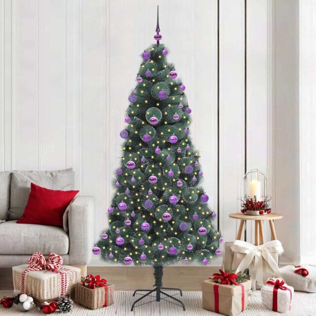 Artificial Pre-lit Christmas Tree with Ball Set