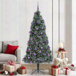 Artificial Pre-lit Christmas Tree with Ball Set