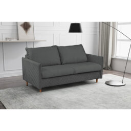 Melieck 2 Seater Velvet Sofa Bed with Mattress