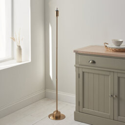 Burley Rechargeable Floor Lamp Base finished in Br Aged Brass