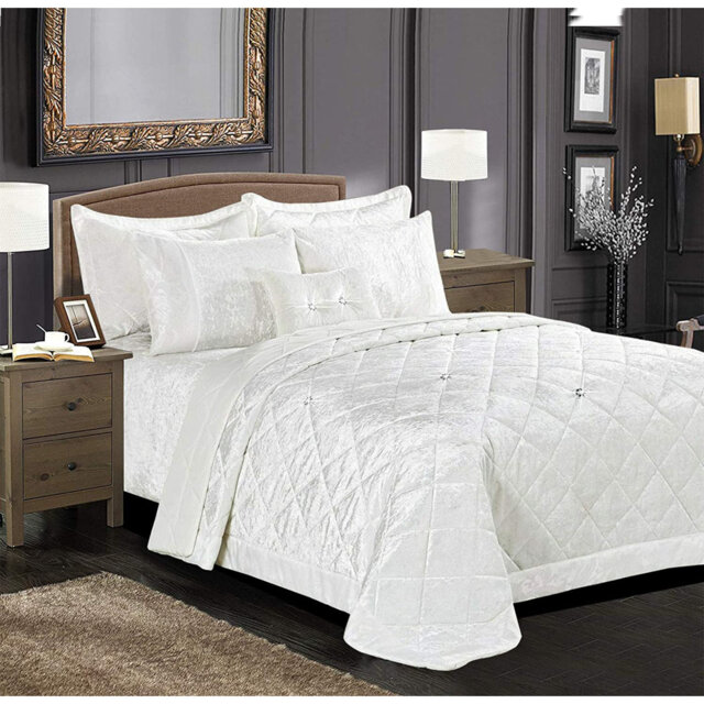 Analey Polyester Solid Colour Bedspread