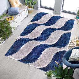 Carlyon Geometric Shag Indoor / Outdoor Area Rug