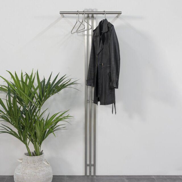 Metal Wall 2 - Hook Wall Mounted Coat Rack