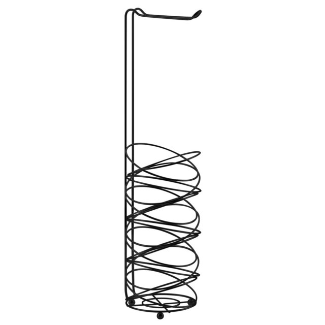 This Blue Canyon Birds Nest toilet roll holder compliments any bathroom, it cleverly stores around three rolls, in an on-trend black finish.