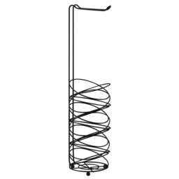 This Blue Canyon Birds Nest toilet roll holder compliments any bathroom, it cleverly stores around three rolls, in an on-trend black finish.