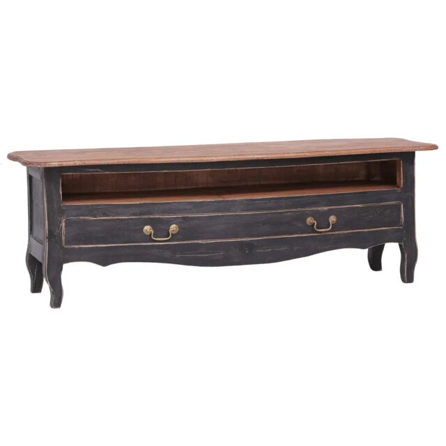 TV Cabinet 120x30x40 cm Solid Mahogany Wood