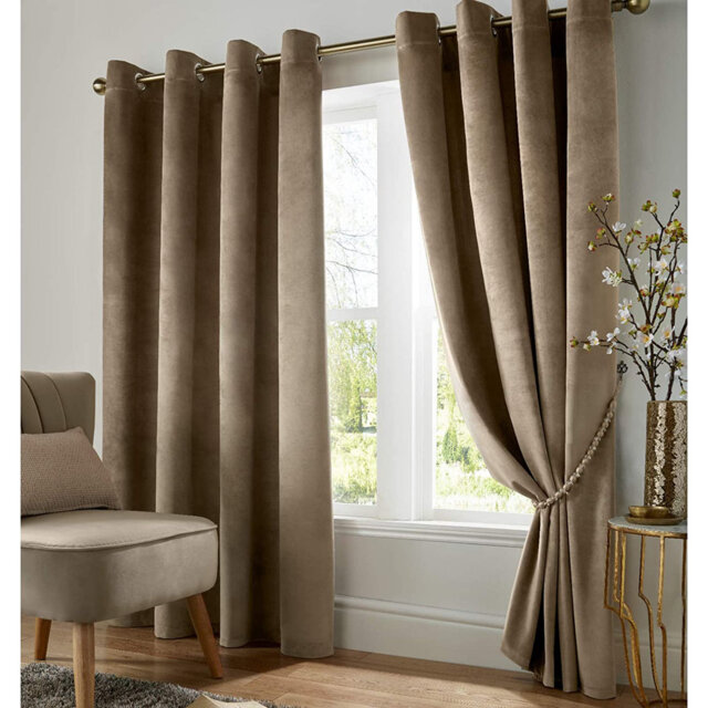 Liev Polyester Eyelet Room Darkening Thermal Curtains