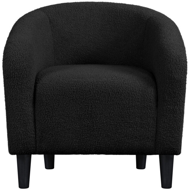 Boucle Club Chair Combining Contemporary and Traditional Design