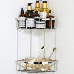 Stainless Steel Wall Bathroom Shelves
