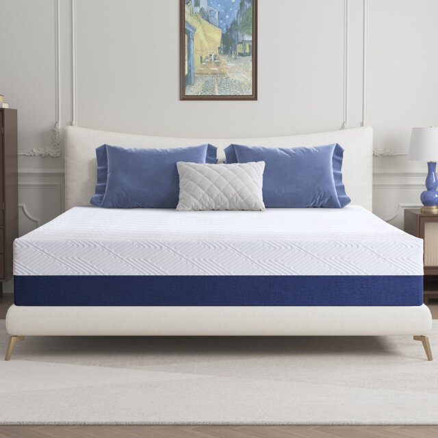 15 cm, 18cm, 20cm and 25cm Gel Memory Foam Mattress - 5-Zone Support, Reduced Motion Transfer, Medium Firm, Breathable Cover, Box-Packed for Easy Setu