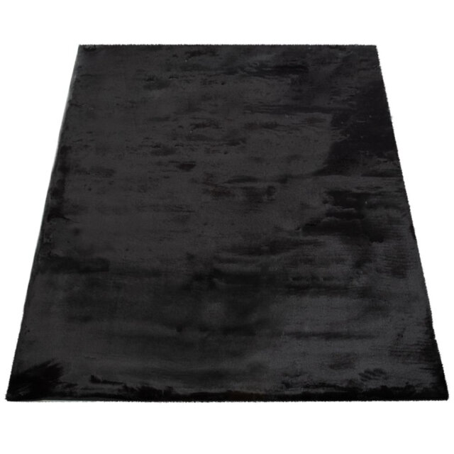 Thrapst Shaggy Black Rug