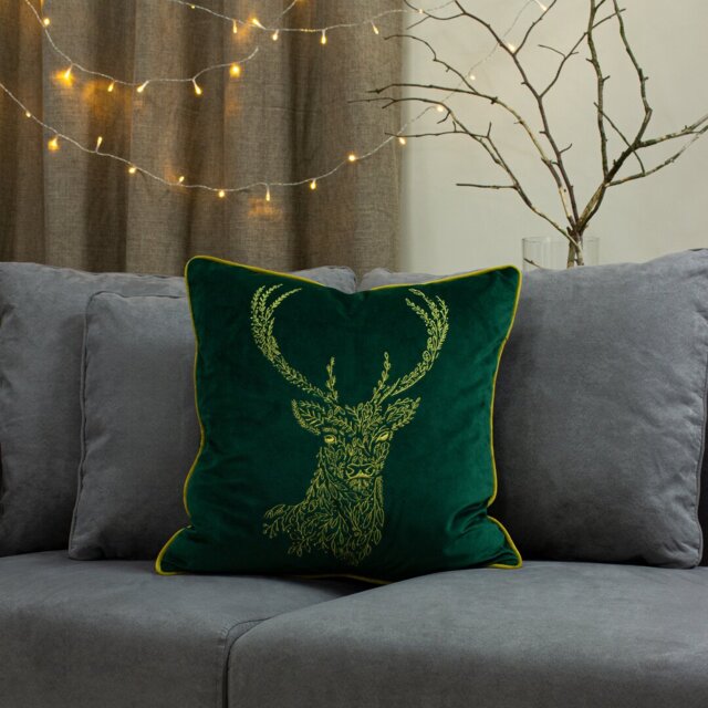 Geometric Square Cushion