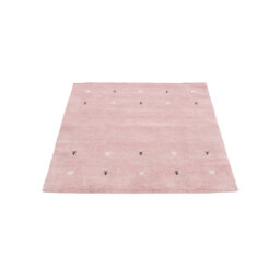 Handwoven Wool Gabbeh Uni Pink Rug