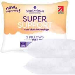 Polyester Super Support Firm Support Pillow (Set of 2) (Set of 2)
