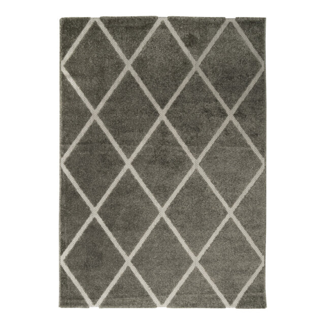 Miral Dehors-Dedans Croisille Power Loom Grey Indoor/Outdoor Rug
