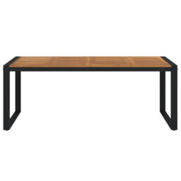 Latitude Run Garden Table With U-Shaped Legs 140X80x75 Cm Solid Wood Acacia