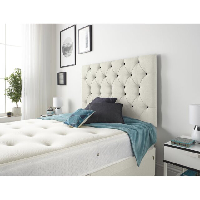 "Sealcove Etheral Velvet Divan Bed Base with 32"" Upholstered Headboard"