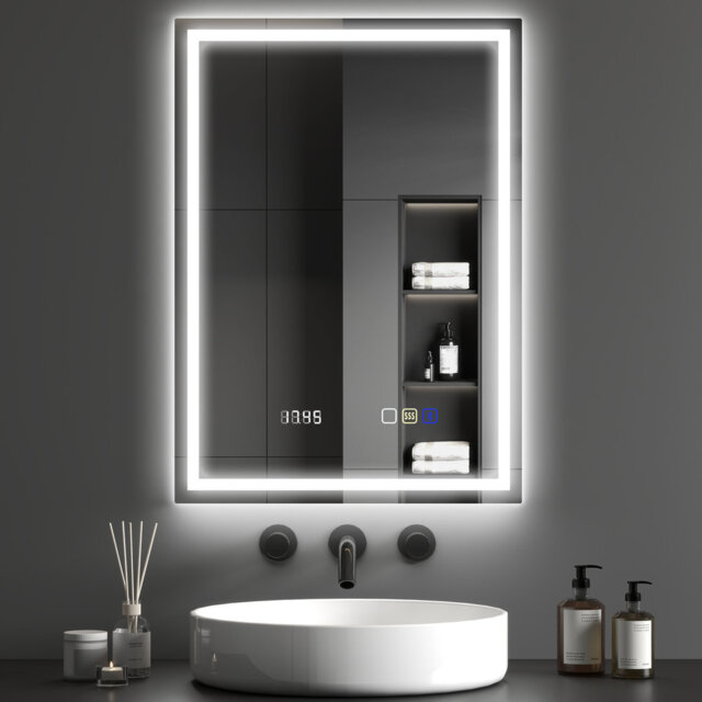Bluetooth LED Bathroom Mirror Illuminated