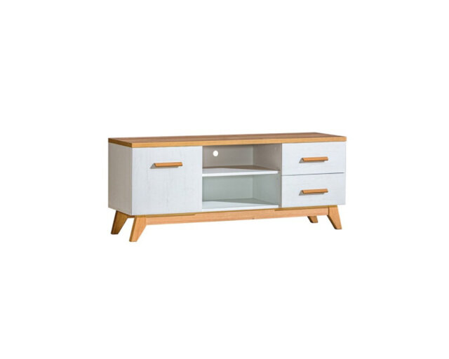 "Calandre TV Stand for TVs up to 60"" with Fireplace Included"