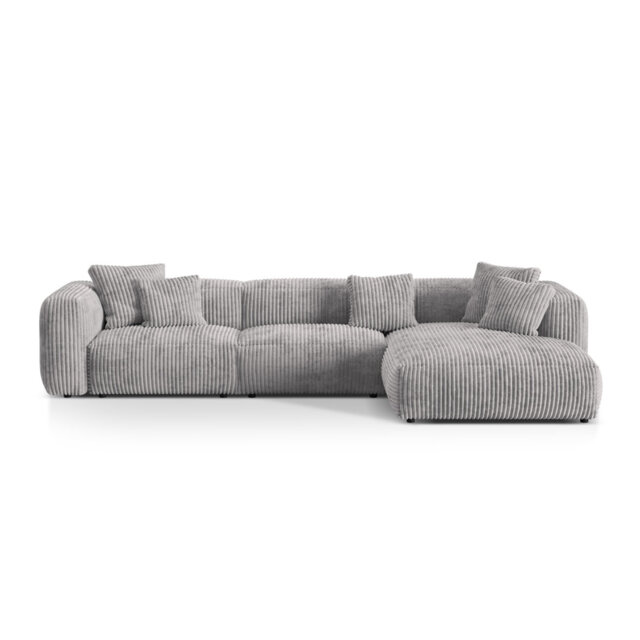 Betsayda 3 Seater Corduroy Corner Sofa