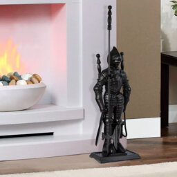 Hoople 5 Piece Iron Fireplace Tool Set