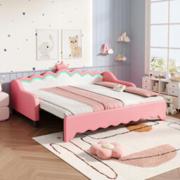 Upholstered Daybed with Trundle