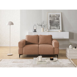 2-seater Sofa With Cardea In Soft Textured Fabric And High Seating Comfort